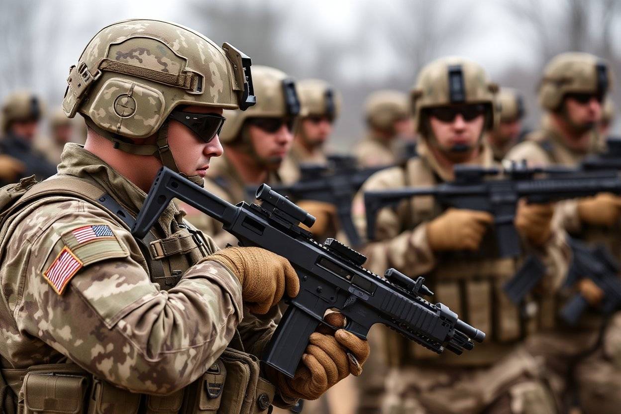 Three U.S. Army soldiers were taken into custody on suspicion of misdeeds related to misappropriation of government property,